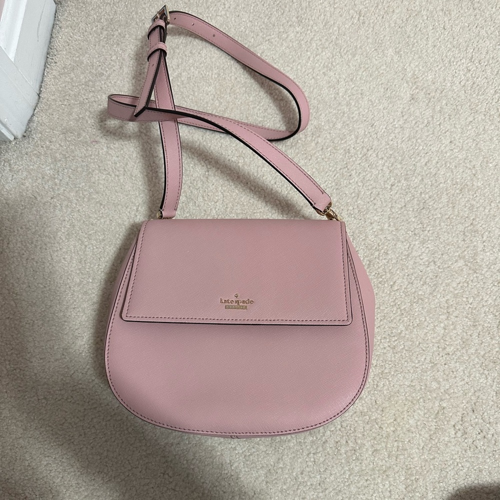 Kate Spade CAMERON STREET BYRDIE PINK LEATHER CROSS-BODY BAG IN LIGHT PINK